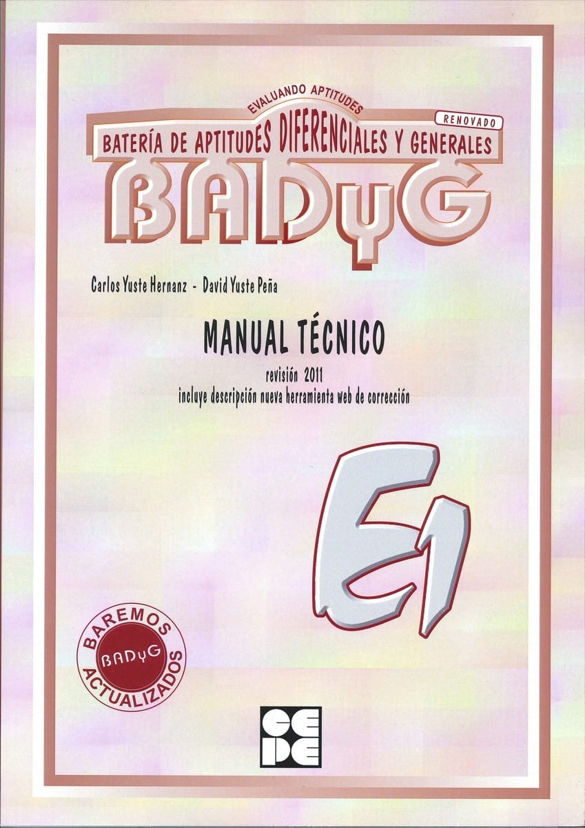 BADyG E1. Manual Técnico